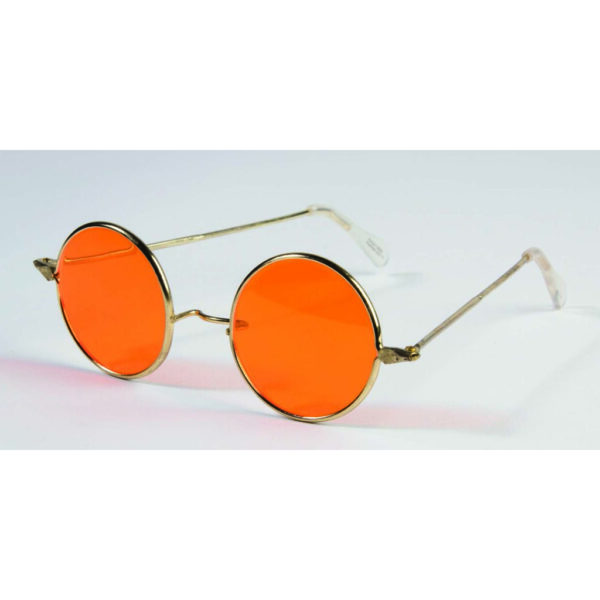 Round Hippy Glasses - Orange