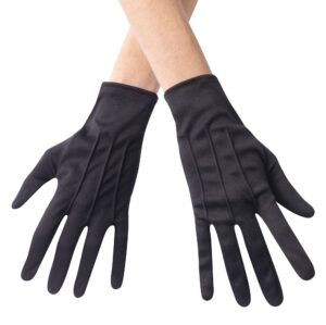 8108k-Black Theatrical Gloves Snap Black Theatrical Gloves with Snap