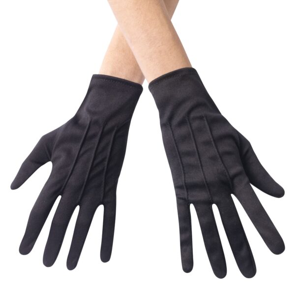 Black Theatrical Gloves with Snap