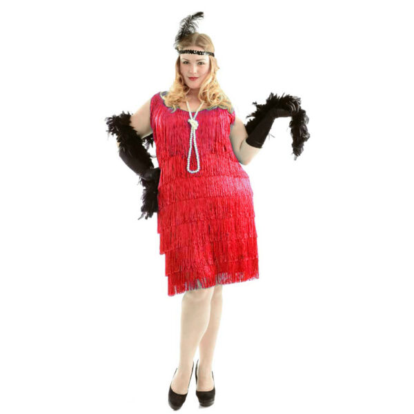 Fashion Flapper, Red- Plus