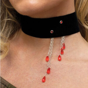 Vampiress Blood Drop Choker