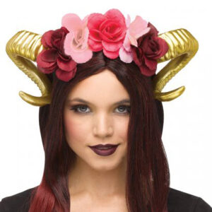 Ram Horn Flower Headpiece - Gold