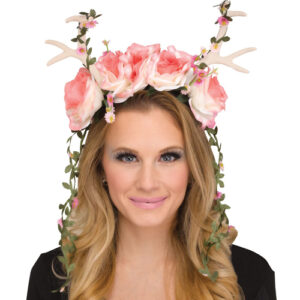 Fawn Fantasy Headpiece - Tan / Pink
