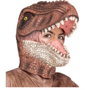 T-Rex Latex Mask - Brown