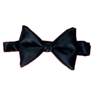 Satin Bowtie with Band - Black