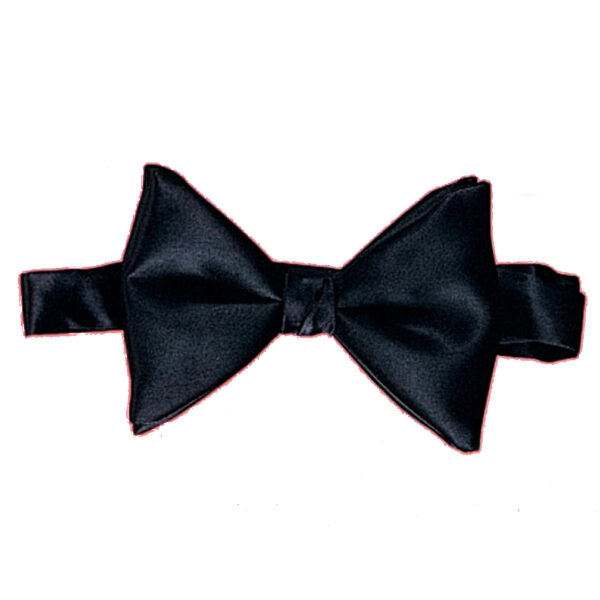 Satin Bowtie with Band - Black