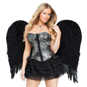 Black Feather Angel Wings