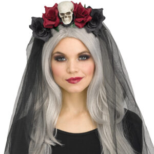 Horror Bridal Veil - Black