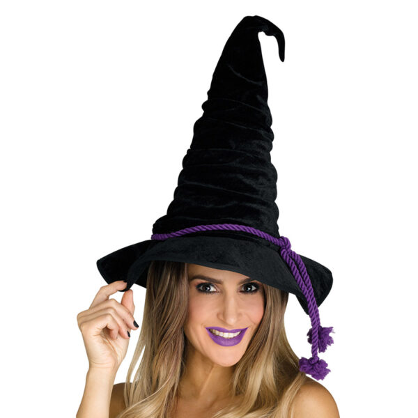 Velour Witch Hat - Onyx
