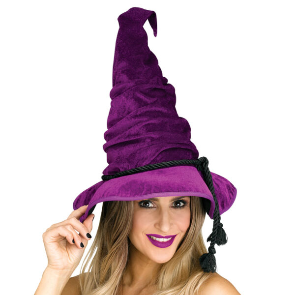 Velour Witch Hat - Amethyst
