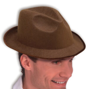 Brown Felt Fedora Hat