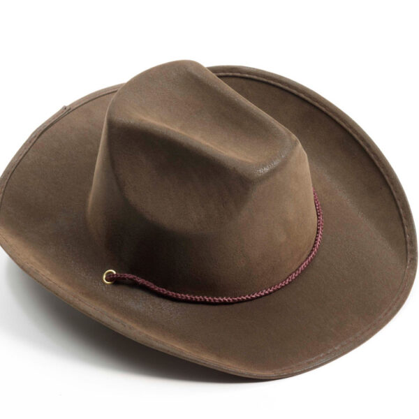Brown Suede Cowboy Hat