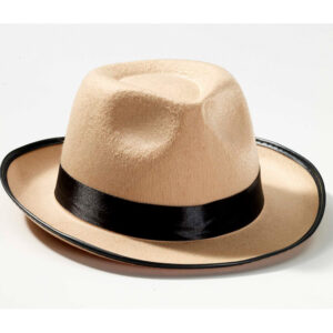 Roaring 20s Beige Fedora Hat