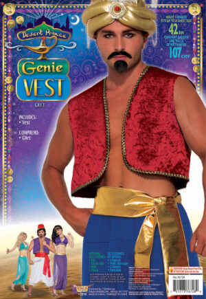 Desert Prince Red Genie Vest