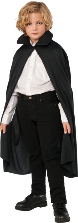 Cape with Collar 36" - Black