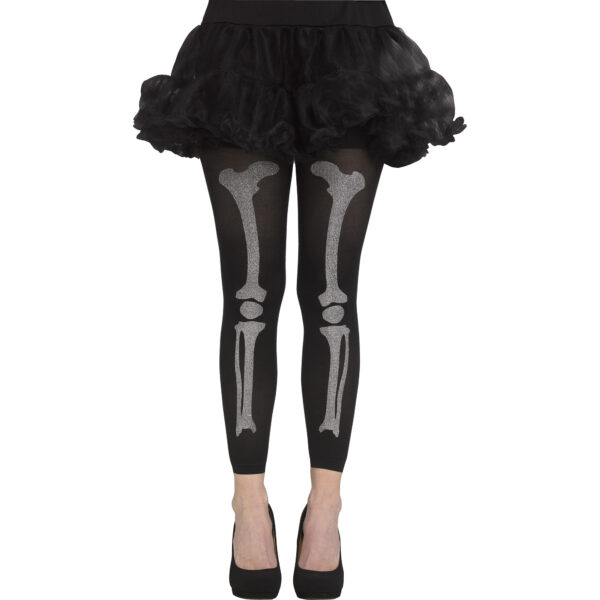 Glitter Bones Footless Tights