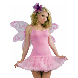 Slip Dress with Crinoline - Pink