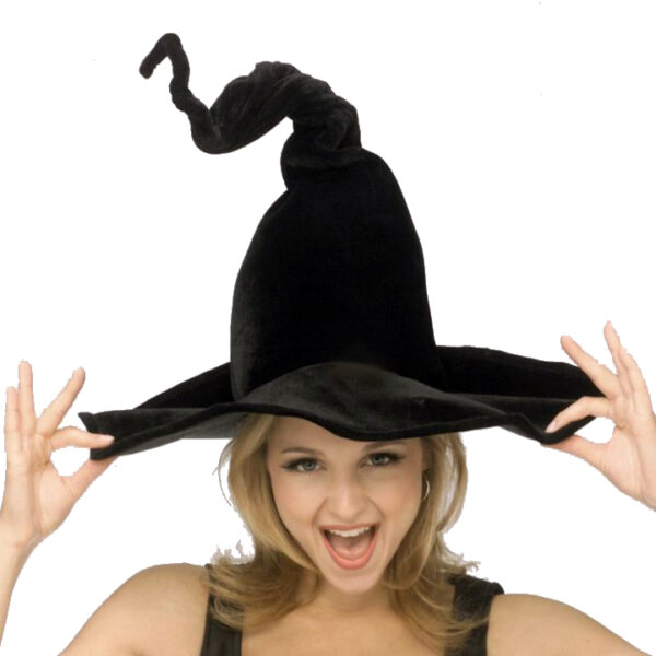 Wired Witch Hat - Black Velour
