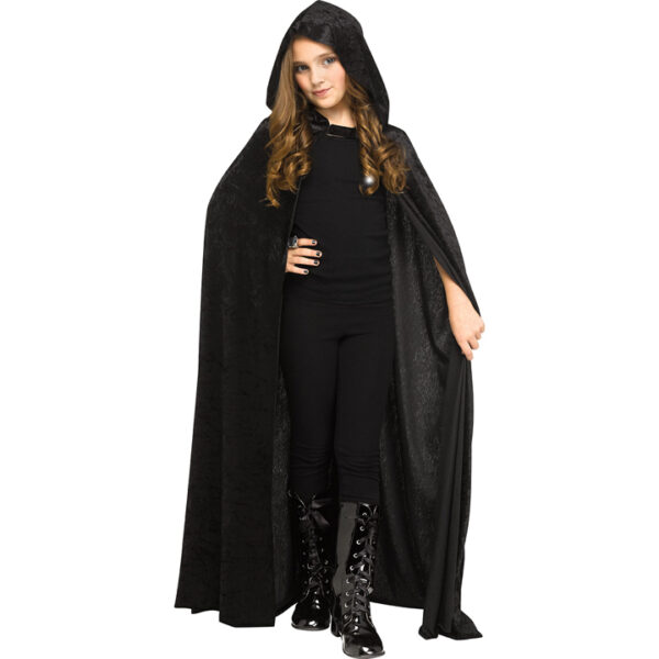 Velour Child Cape Black