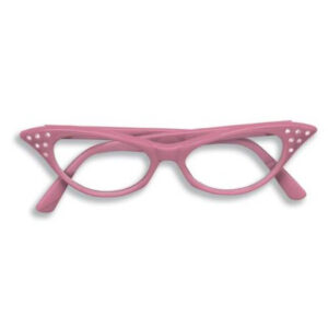 50s Rhinestone Glasses - Pink