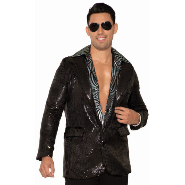 Disco Black Sequin Blazer