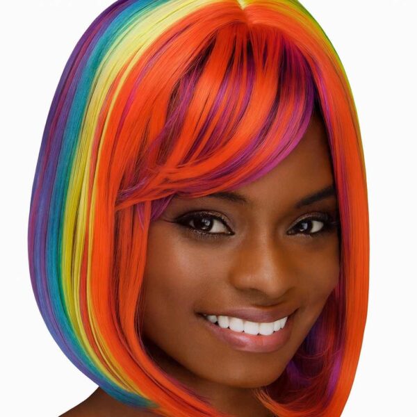 Fantasy Bob Wig - Rainbow