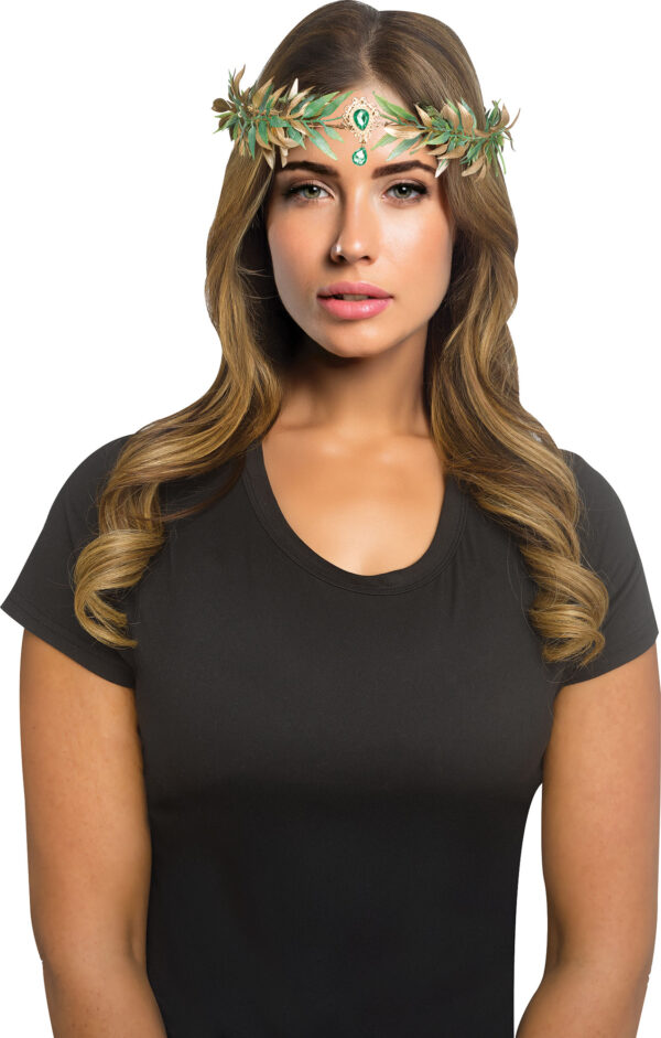 Green Leaf Fairy Crown