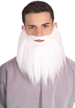 2433 Beard Moustache white Beard & Mustache White