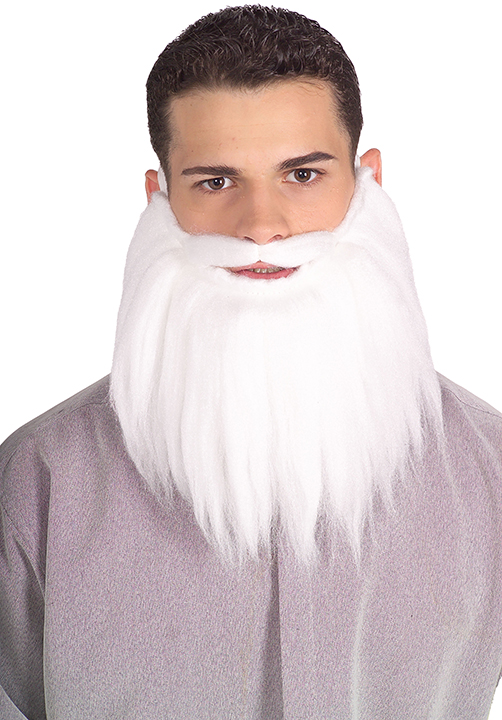 Beard & Mustache  White