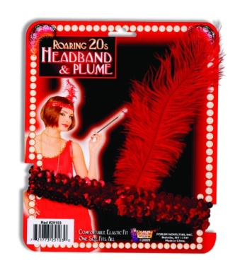 Flapper Headband - Red