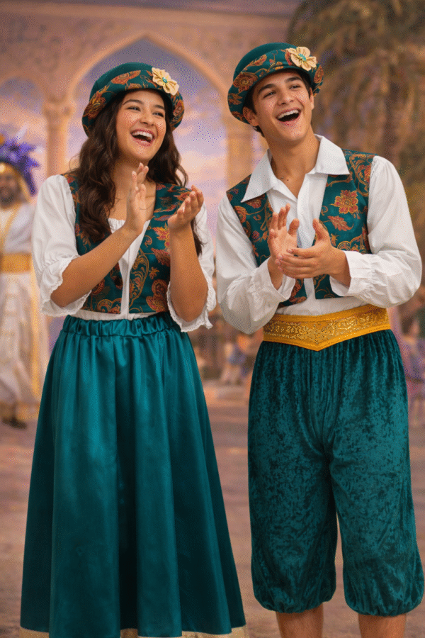 Arabian Prince Attendants & Townspeople - Green