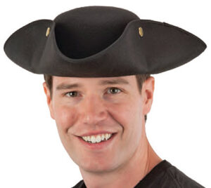 Dlx Felt Tricorn w/ Snaps