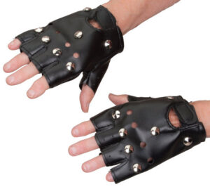Studded Punk Gloves