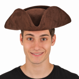 26581 BNAO Faux Suede Tricorn - Brown