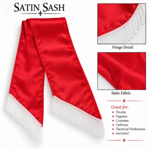 Satin Sash - Red