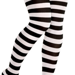 Striped Tights - Black & White