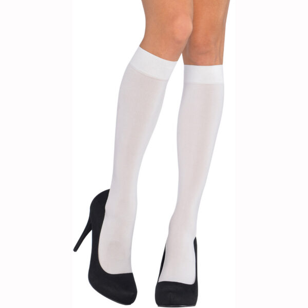 AM844760 Wht Knee High White Knee Highs