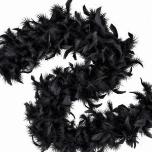 Turkey Feather Boa  55 gram - Black