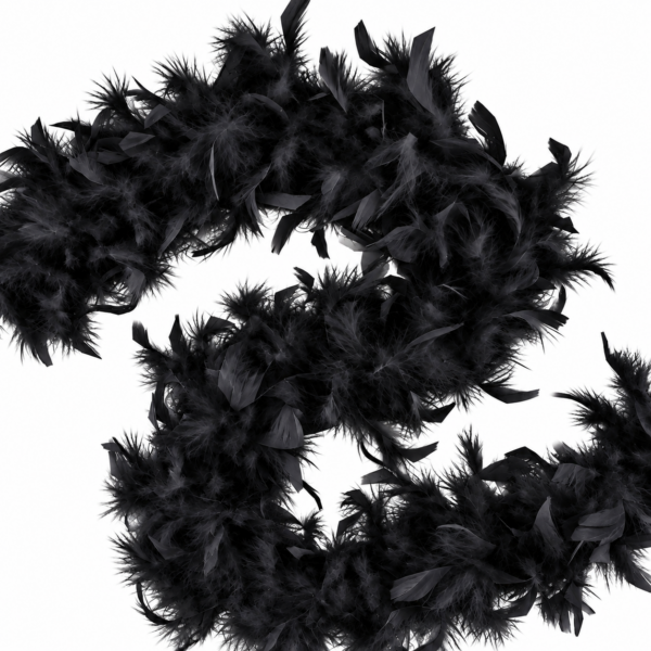Turkey Feather Boa  55 gram - Black