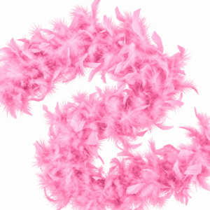 Turkey Feather Boa  55 gram - Pink