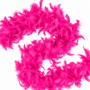 Turkey Feather Boa  55 gram - Hot Pink