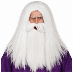 Magician Wig & Beard Set